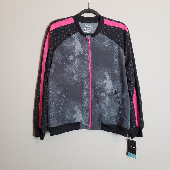 Cherokee Infinity X Disney NWT Watch Me Go Zip Front Scrub Jacket Large - Picture 2 of 13